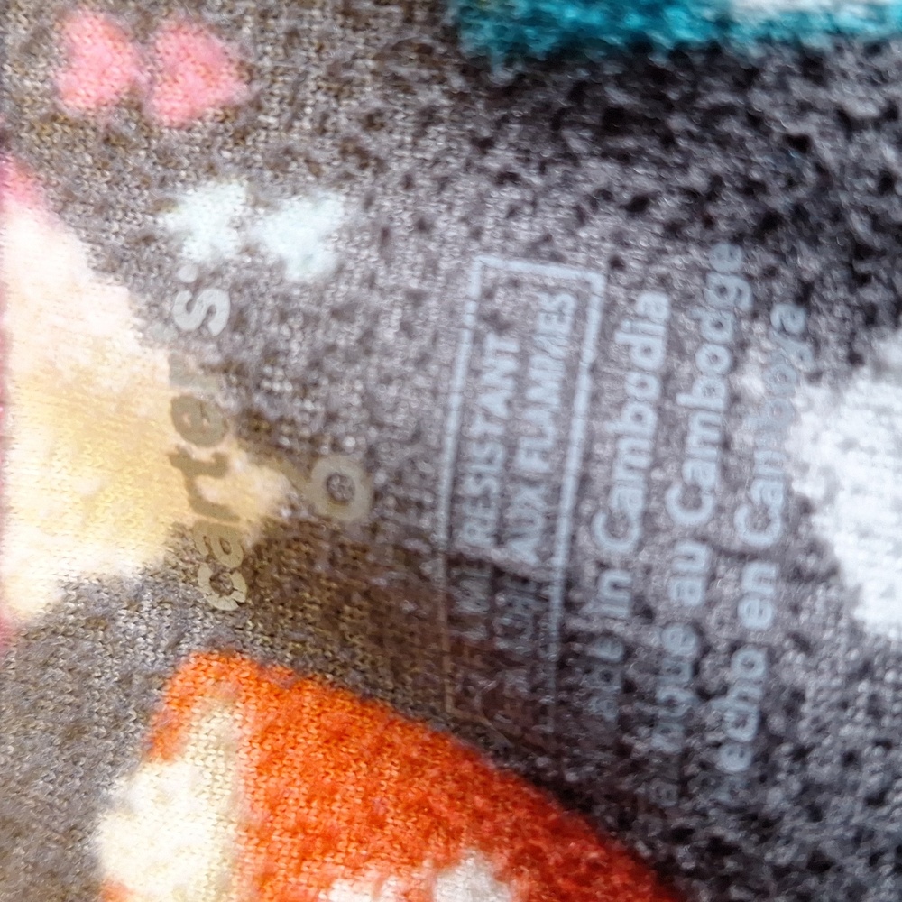 Cozy Kids One Piece Footed Pajama with Hot Cocoa Print Size 6 - Picture 3 of 4
